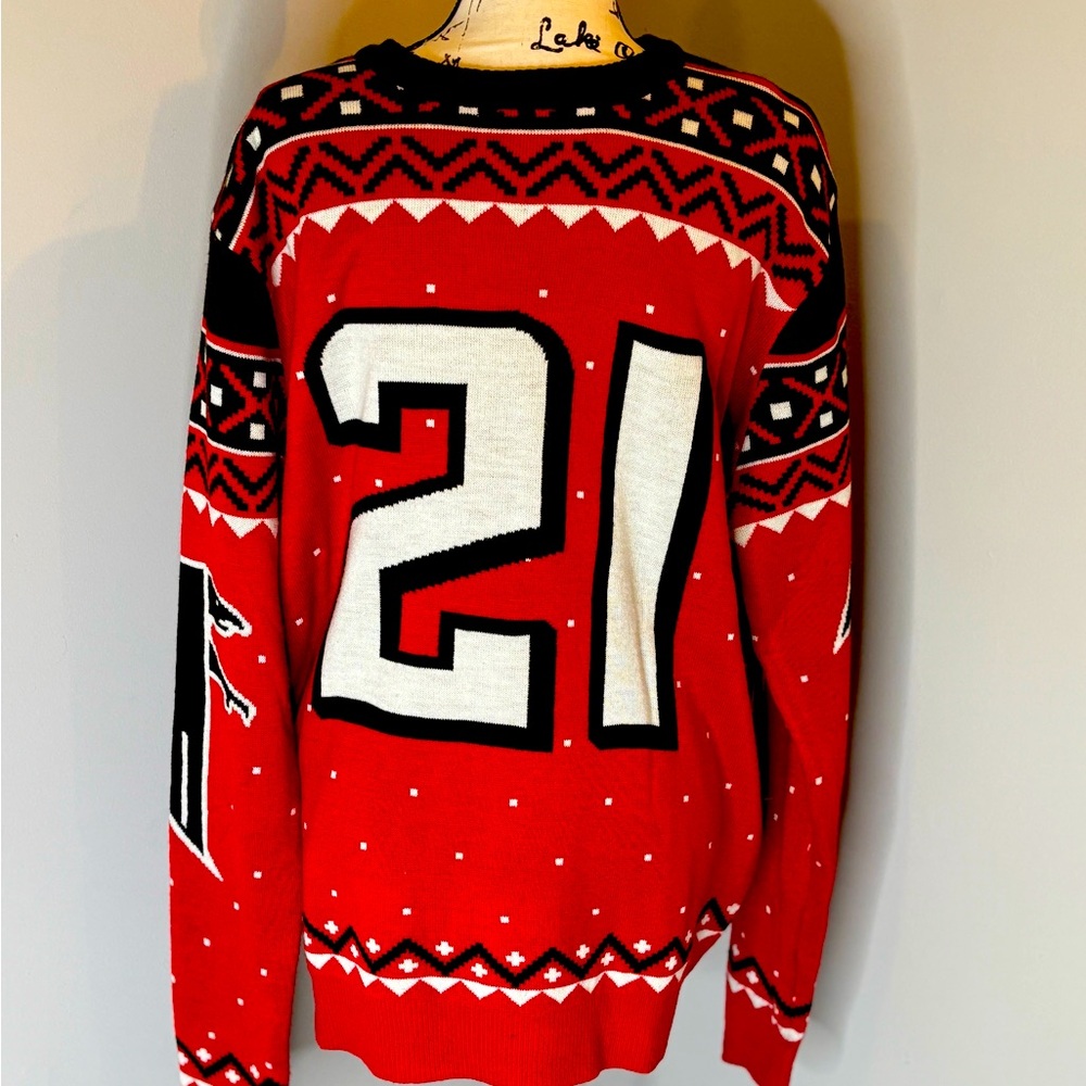 🎄Deion Sanders Atlanta Falcons sweater size XL